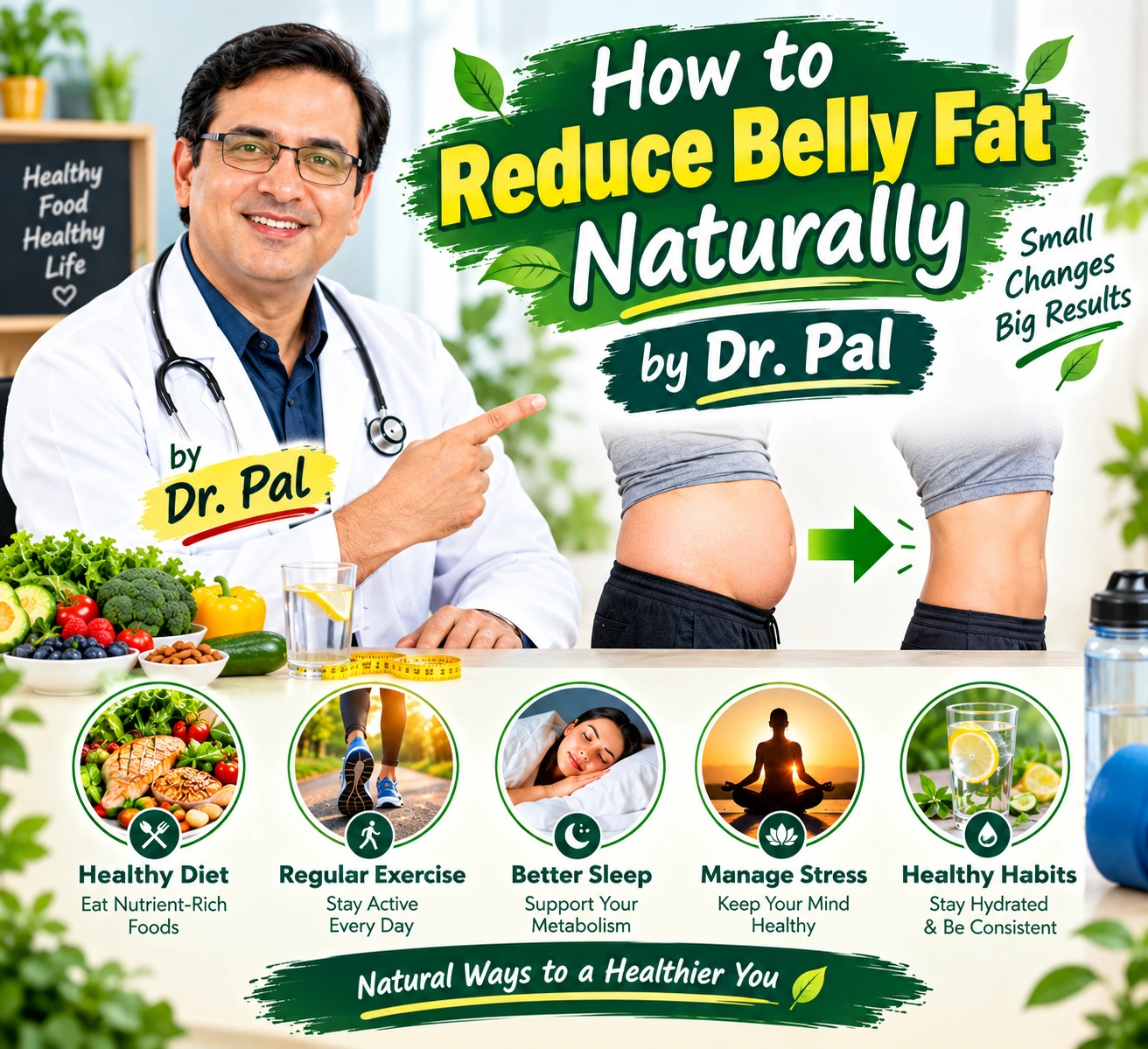 How to  reduce belly fact naturally by Dr Pal